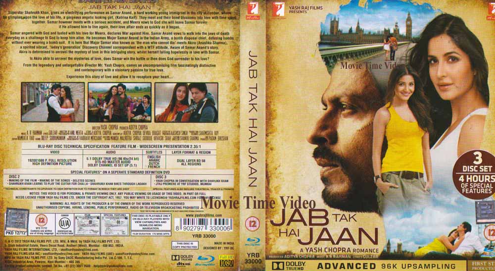 Jab Tak Hai Jaan (2012) 1080p BluRay DTS 5.1 HD [Retail]